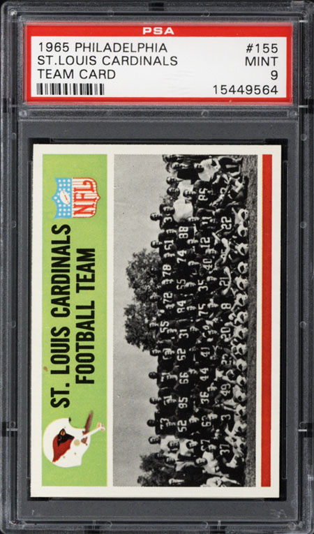 1965 Philadelphia #155 St. Louis Cardinals Team PSA 9 | eBay