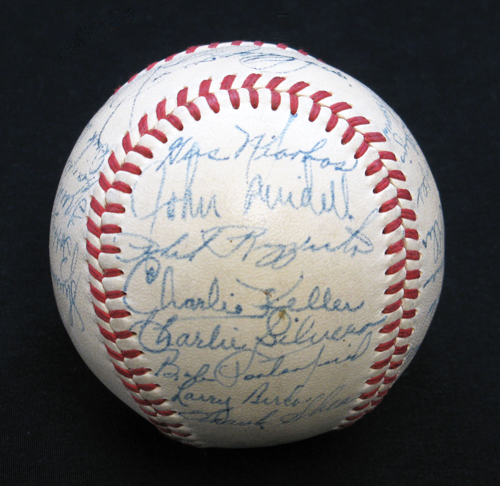 1948 New York Yankees team signed baseball (30 sigs)  